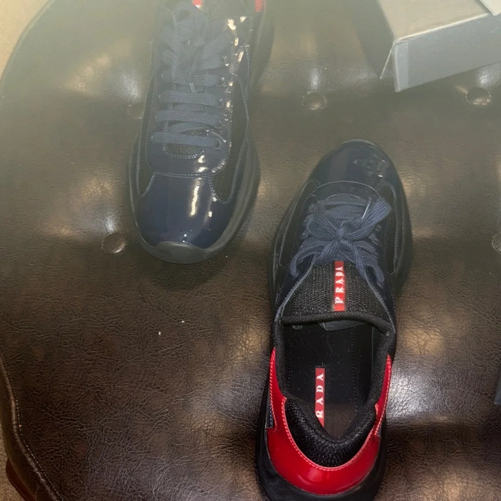 Prada Men's Black and Red Sneakers Size 47 (14 us) - Picture 10 of 10